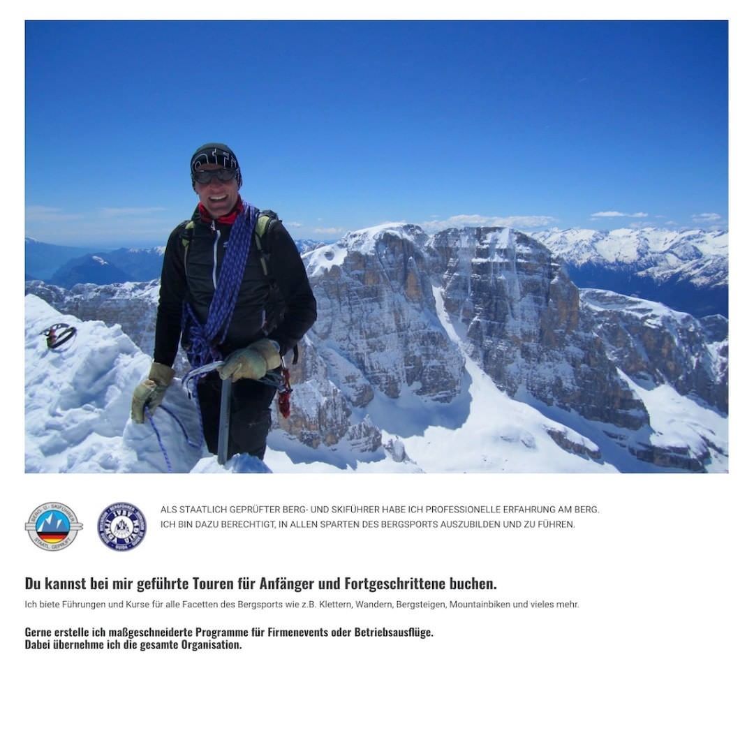 Andreas Biberger, Berg- und Skiführer